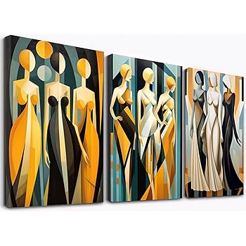Amazon.co.jp: SHYAMIC アートパネル 抽象 3枚セット飾り絵 抽象